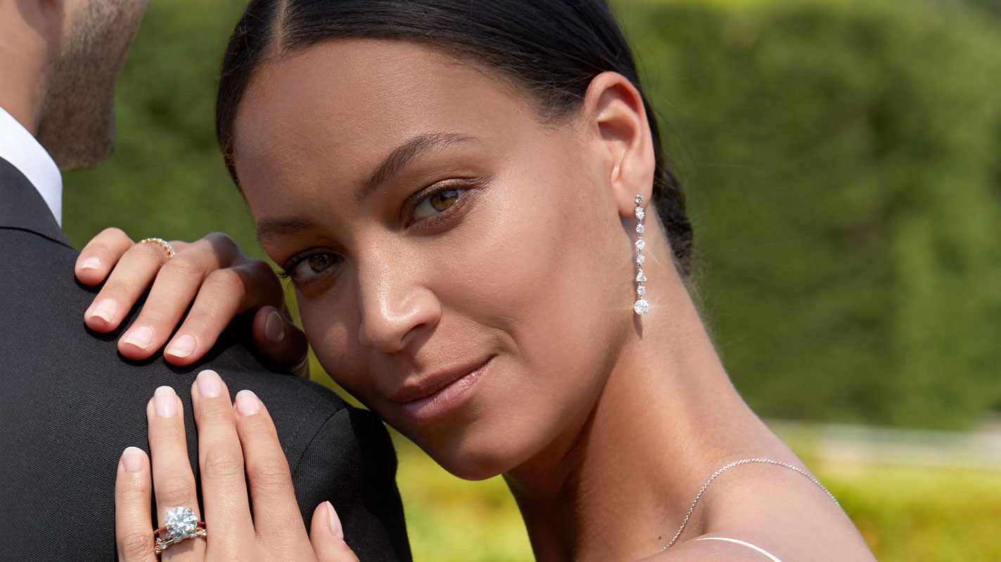 diamond wedding earrings