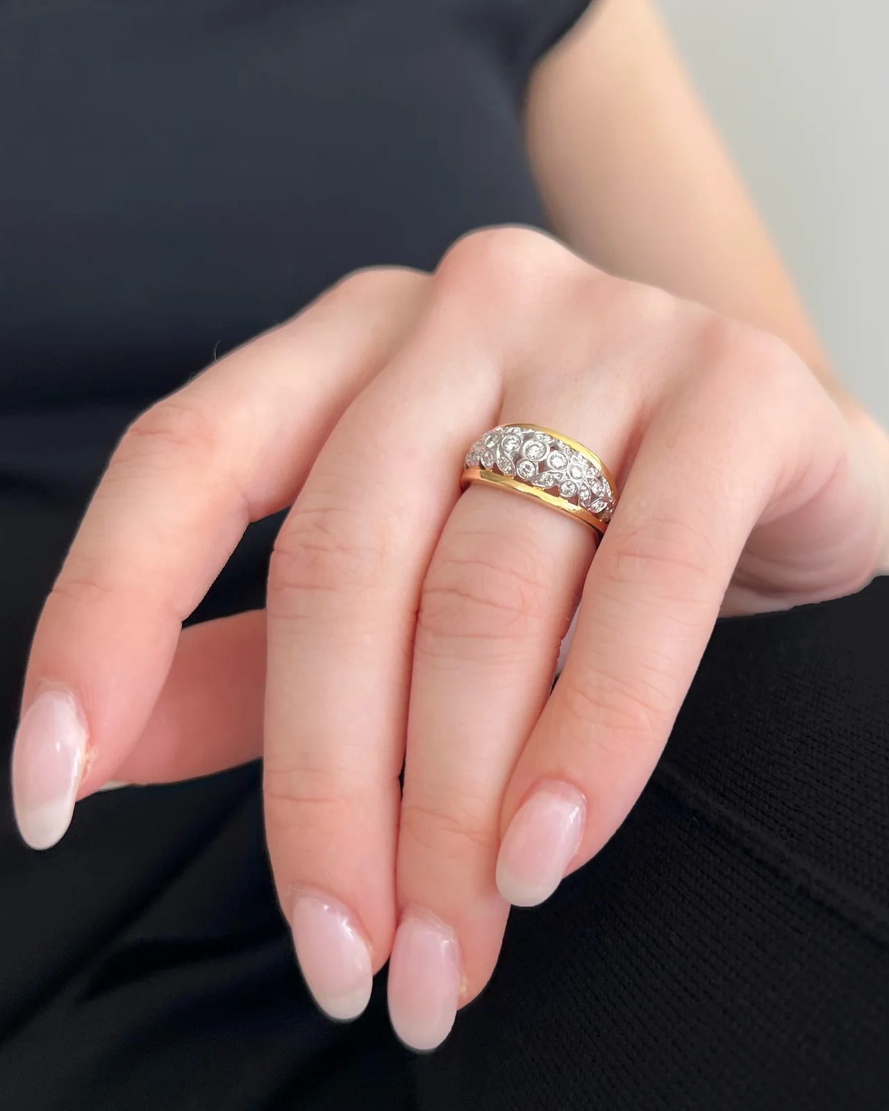 Vintage Rings in Bold Gold and Diamond