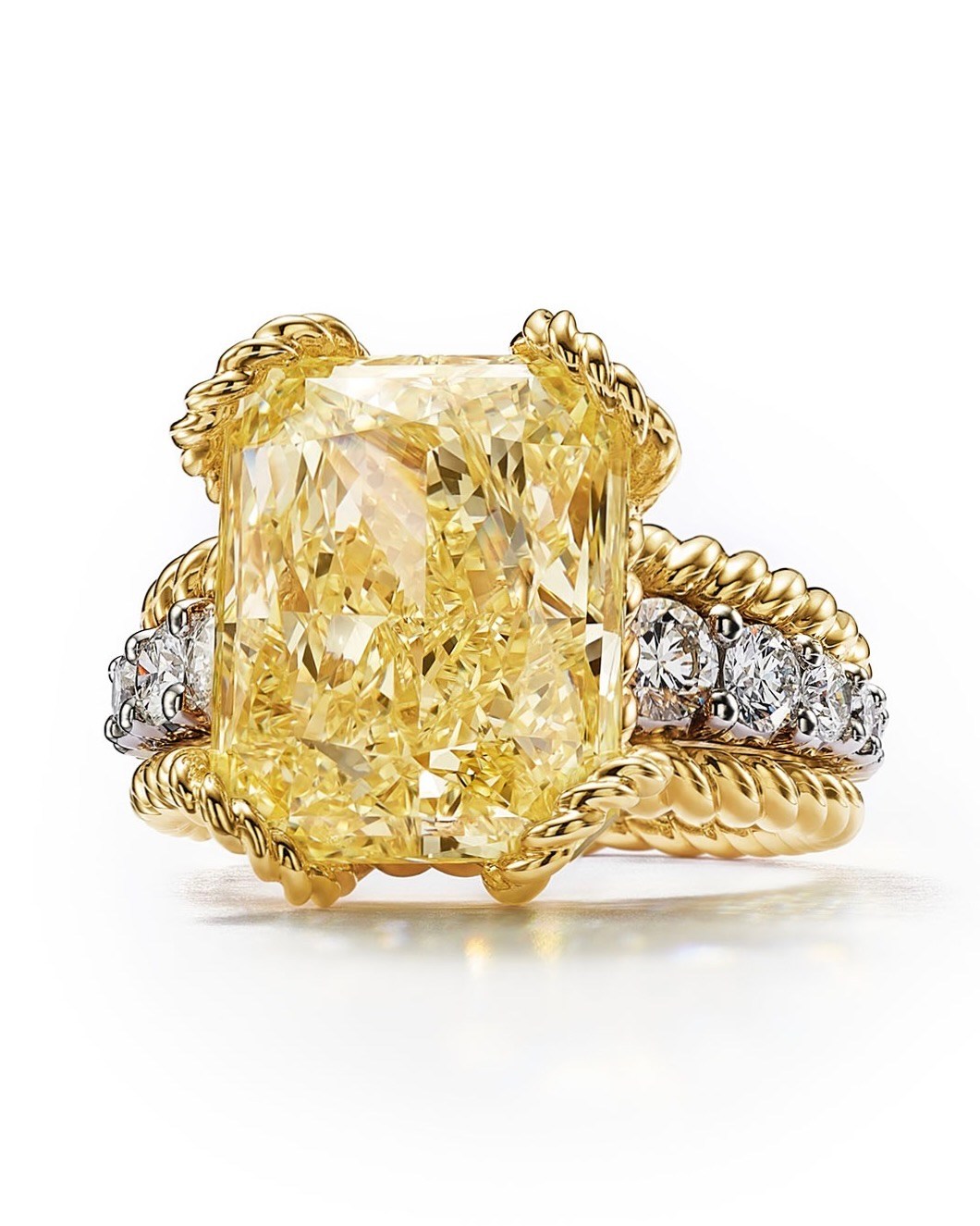 Tiffany & Co. Blue Book 2025: Sea of Wonder High Jewelry Collection Yellow Diamond Ring