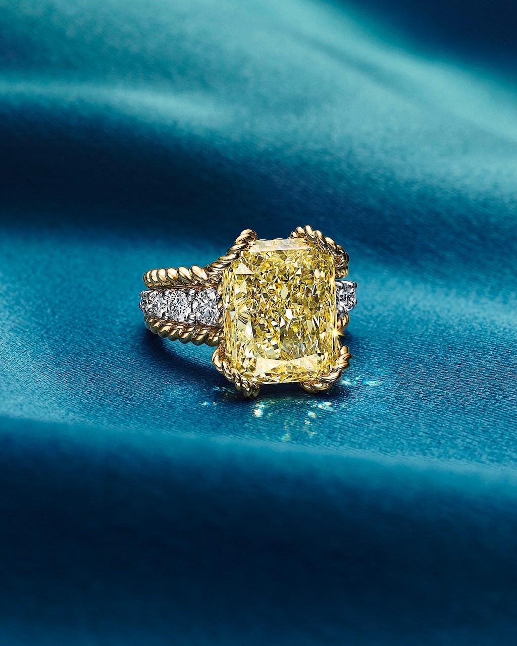 Tiffany & Co. Blue Book 2025: Sea of Wonder High Jewelry Collection Yellow Diamond Ring