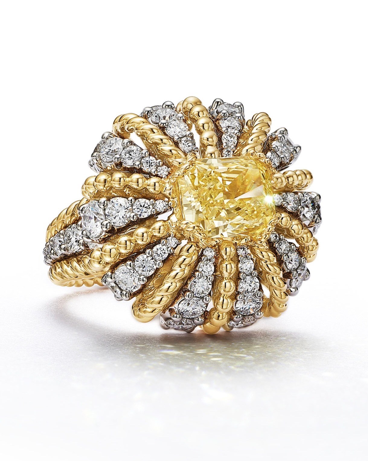 Tiffany & Co. Blue Book 2025: Sea of Wonder High Jewelry Collection Yellow Diamond Ring