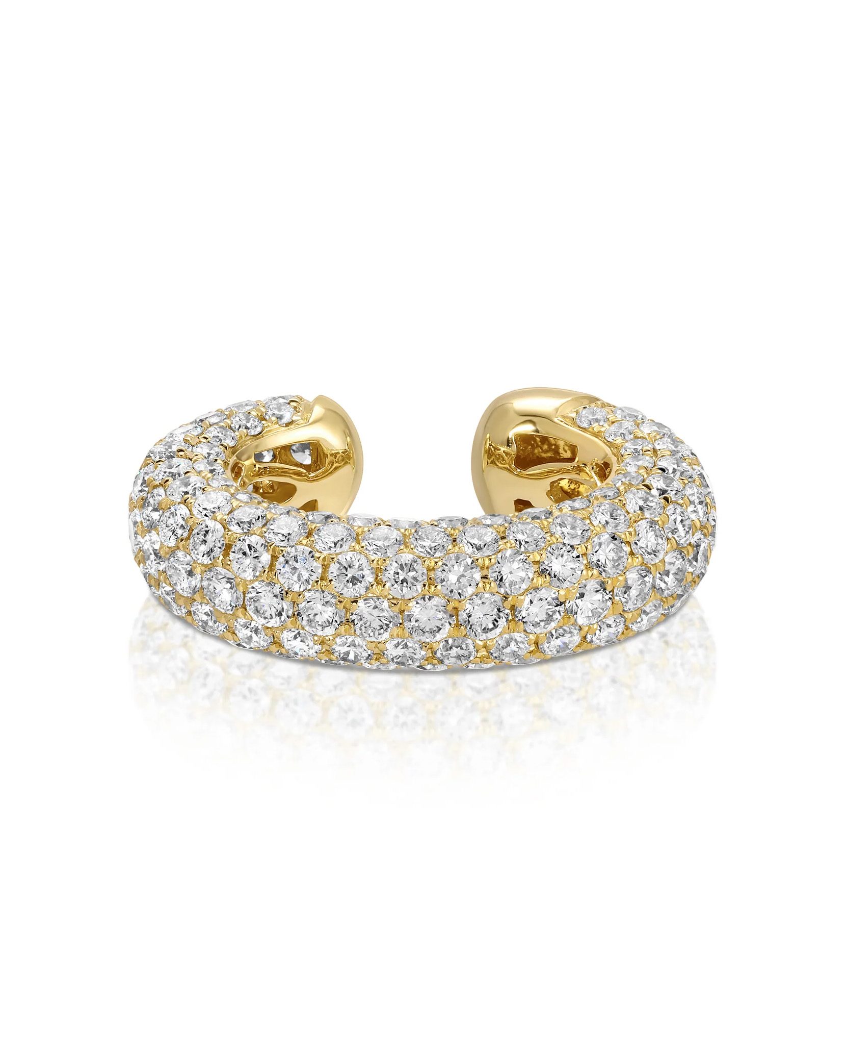 ear cuff for diamond earring stack