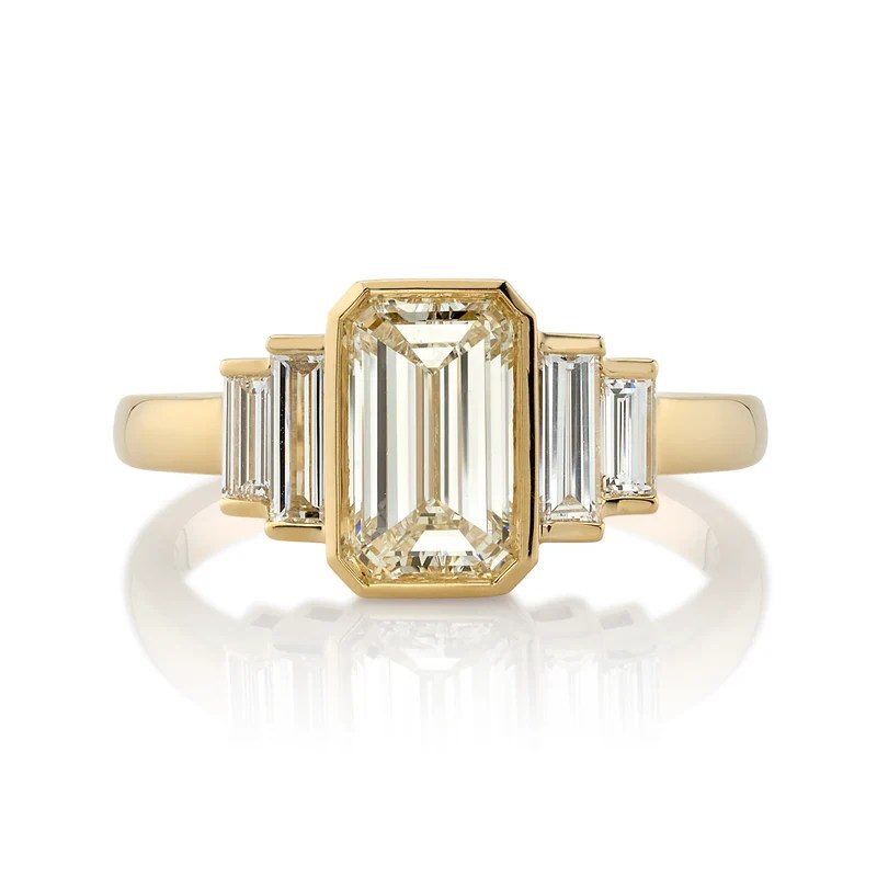 emerald cut engagement rings