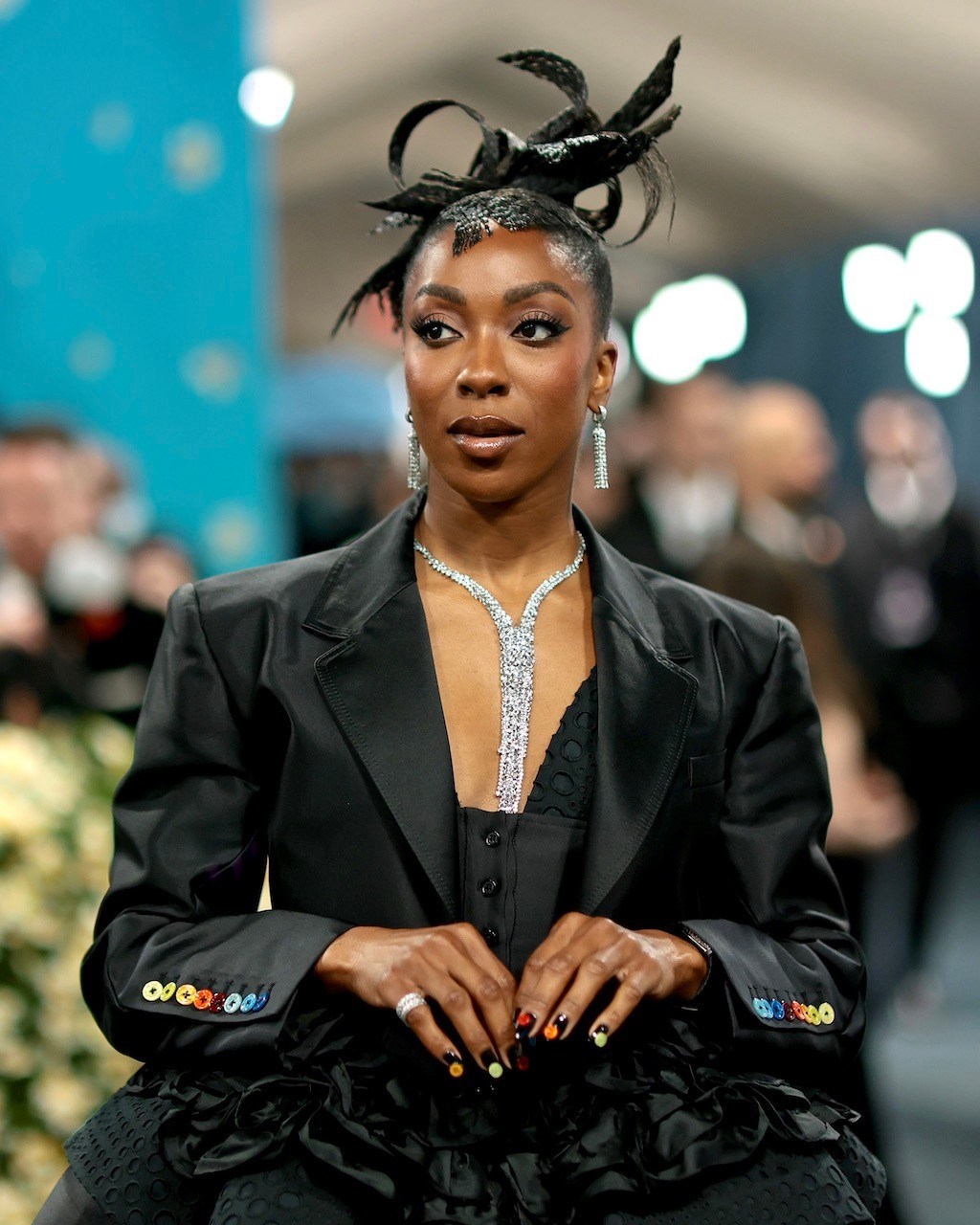 Ego Nwodim in Boucheron Diamond Jewelry at the Met Gala 2025