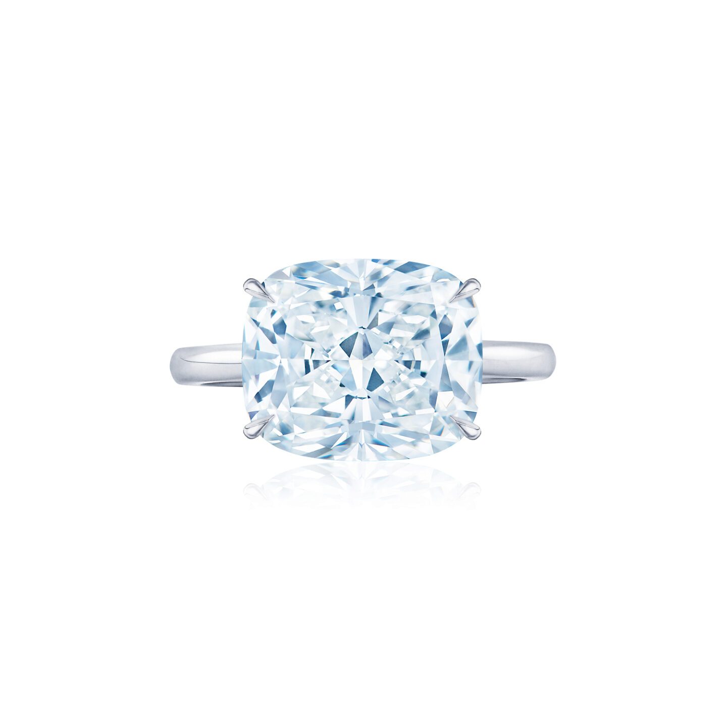 cushion cut diamond ring