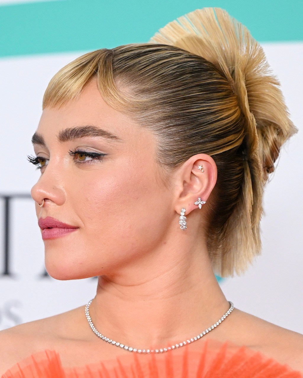 Florence Pugh attends the EE BAFTA Film Awards 2023 at The Royal Festival Hall on February 19, 2023 in London, England. (Getty Images)