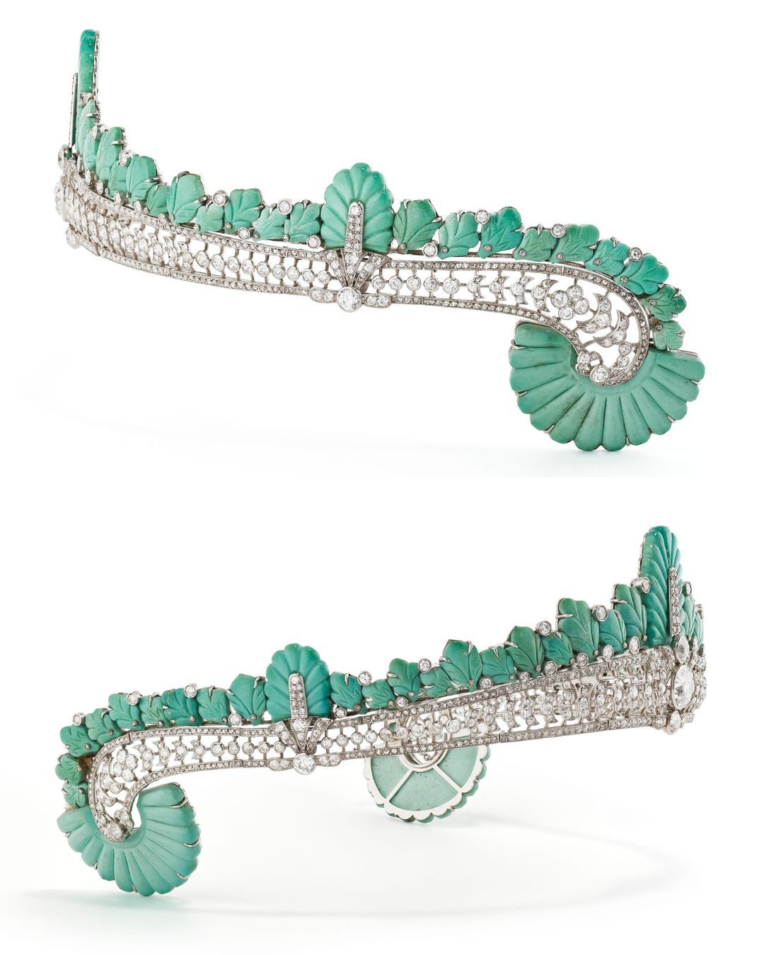 A turquoise and diamond Cartier tiara, owned by Nancy Astor will hits the Auction Block After Nearly a Century
