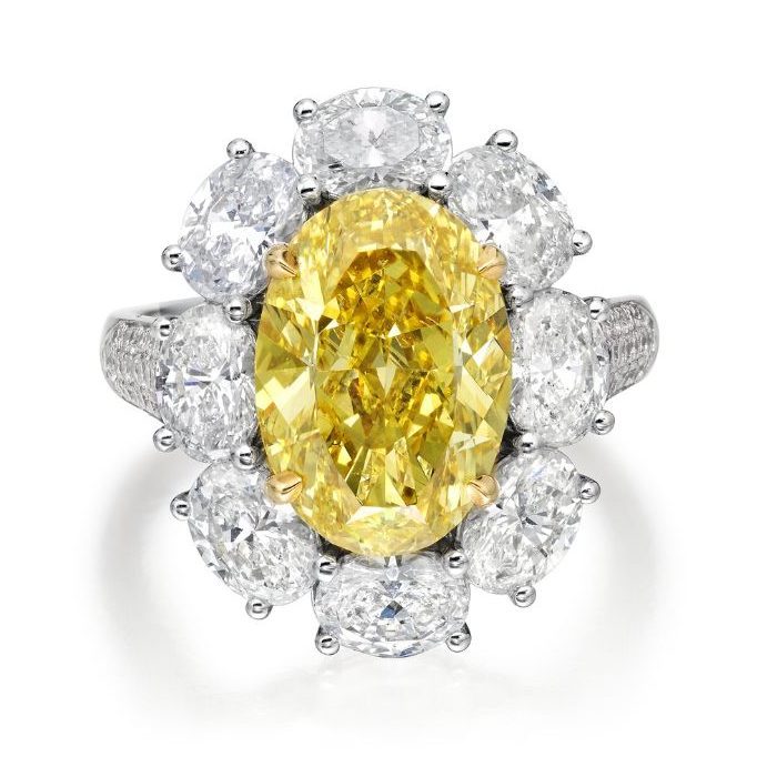 Phillips Auction yellow diamond