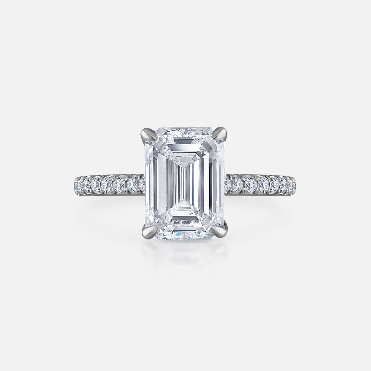 emerald cut engagement rings