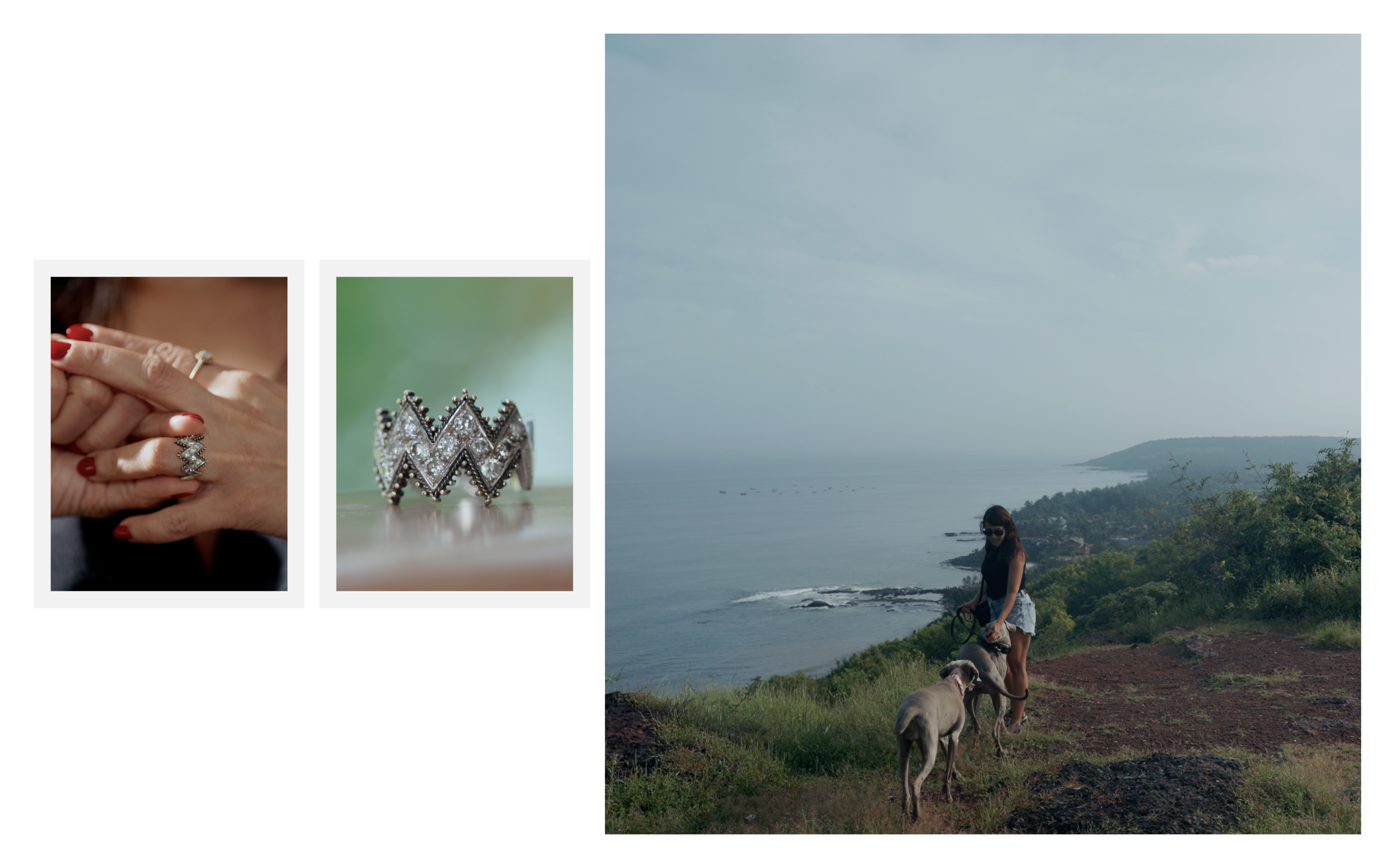 Vandana Verma’s beautiful zigzag pattern natural diamond ring