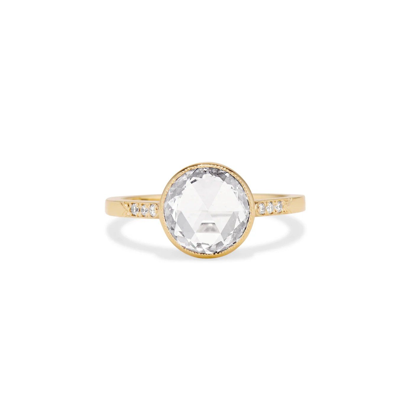 rose cut diamond ring