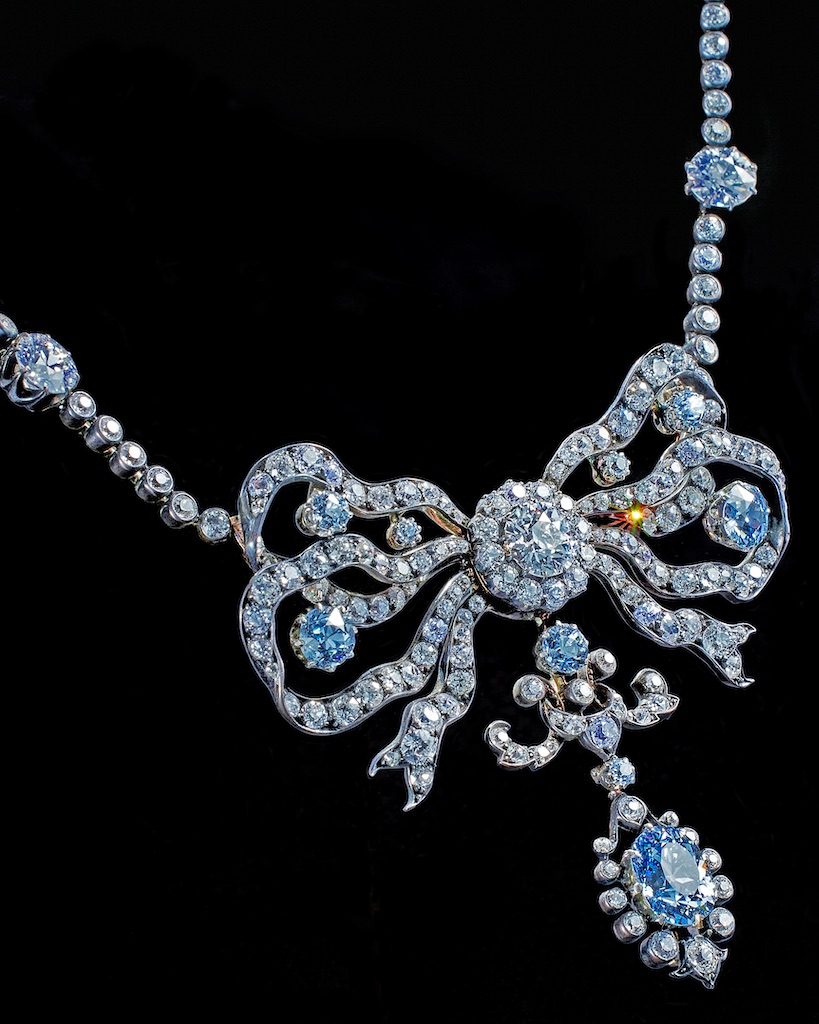Cullinan Mine The Cullinan Blue Diamond Necklace (Photographed by Jeffrey Westbrook for Only Natural Diamonds)
