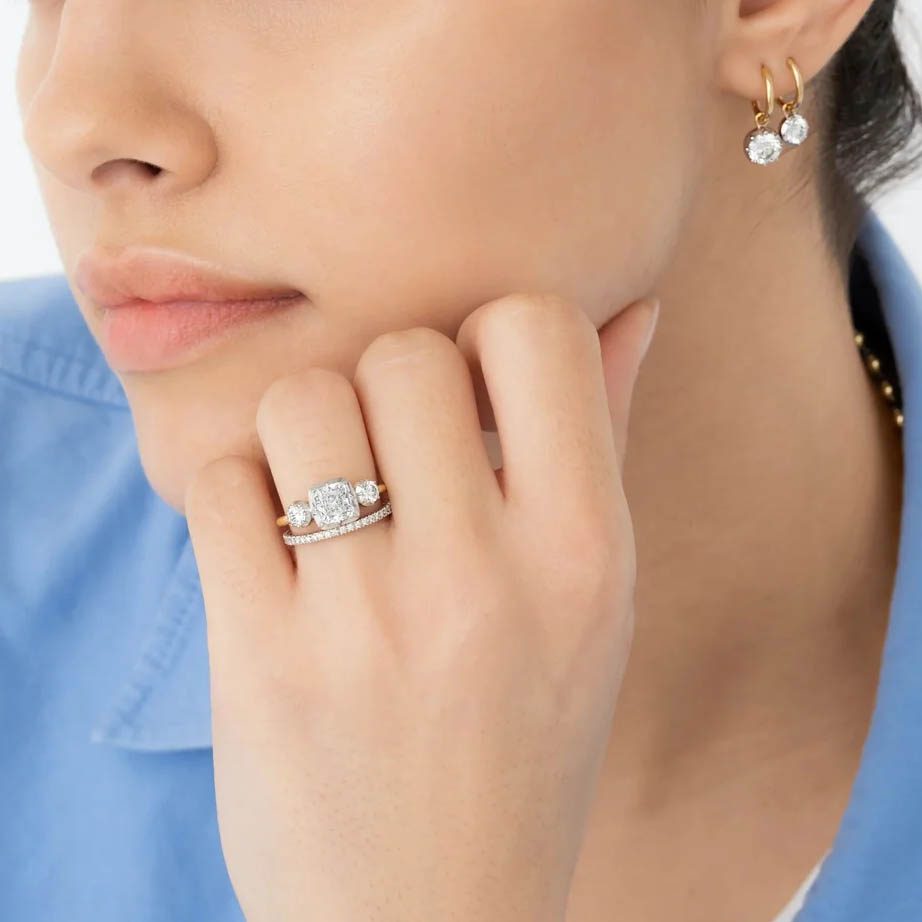 cushion cut engagement ring