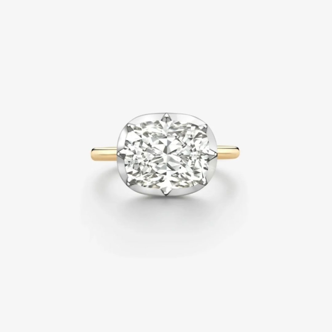 cushion cut diamond ring