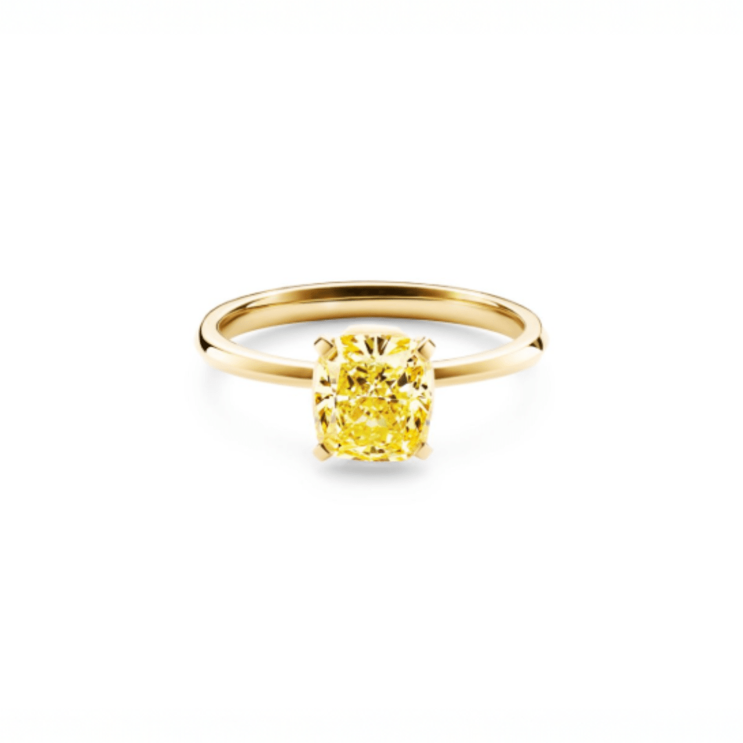 cushion cut diamond ring