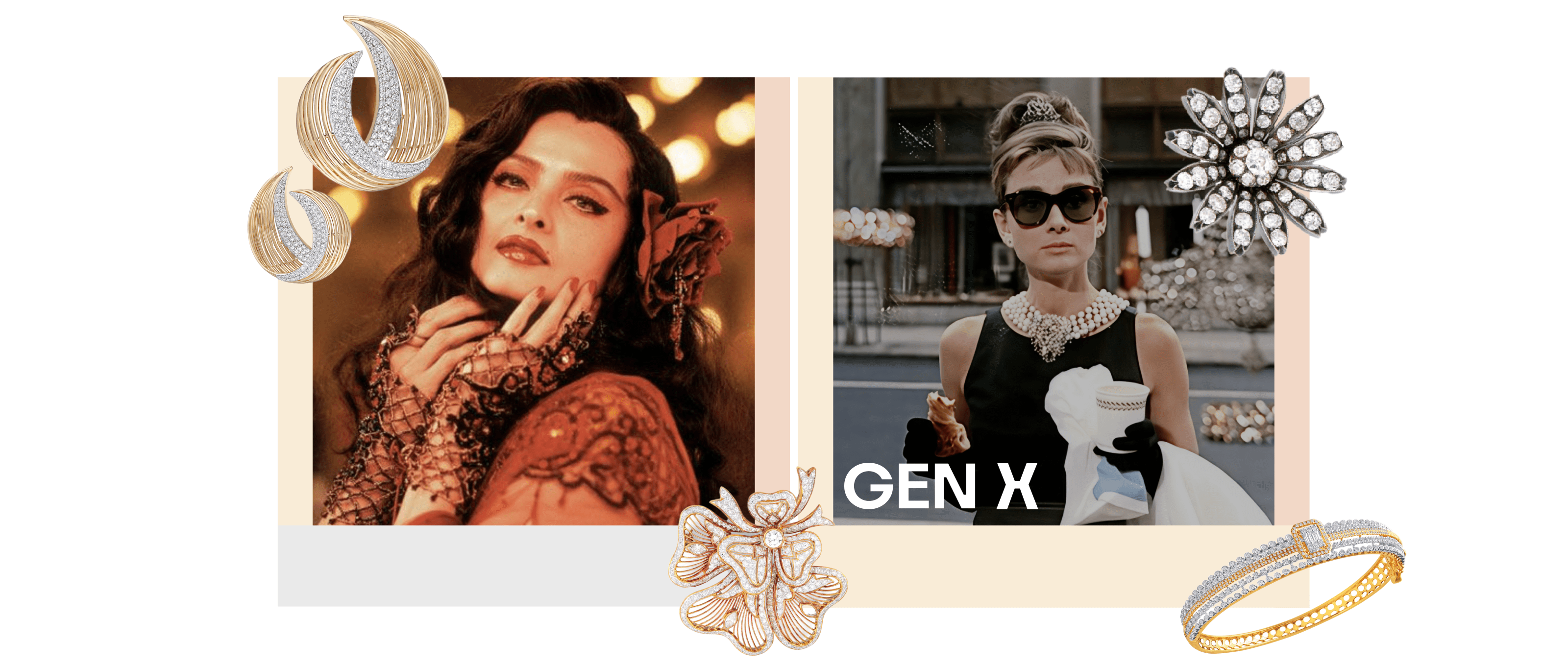 1970s Indian style with bold fashion and timeless diamond jewellery