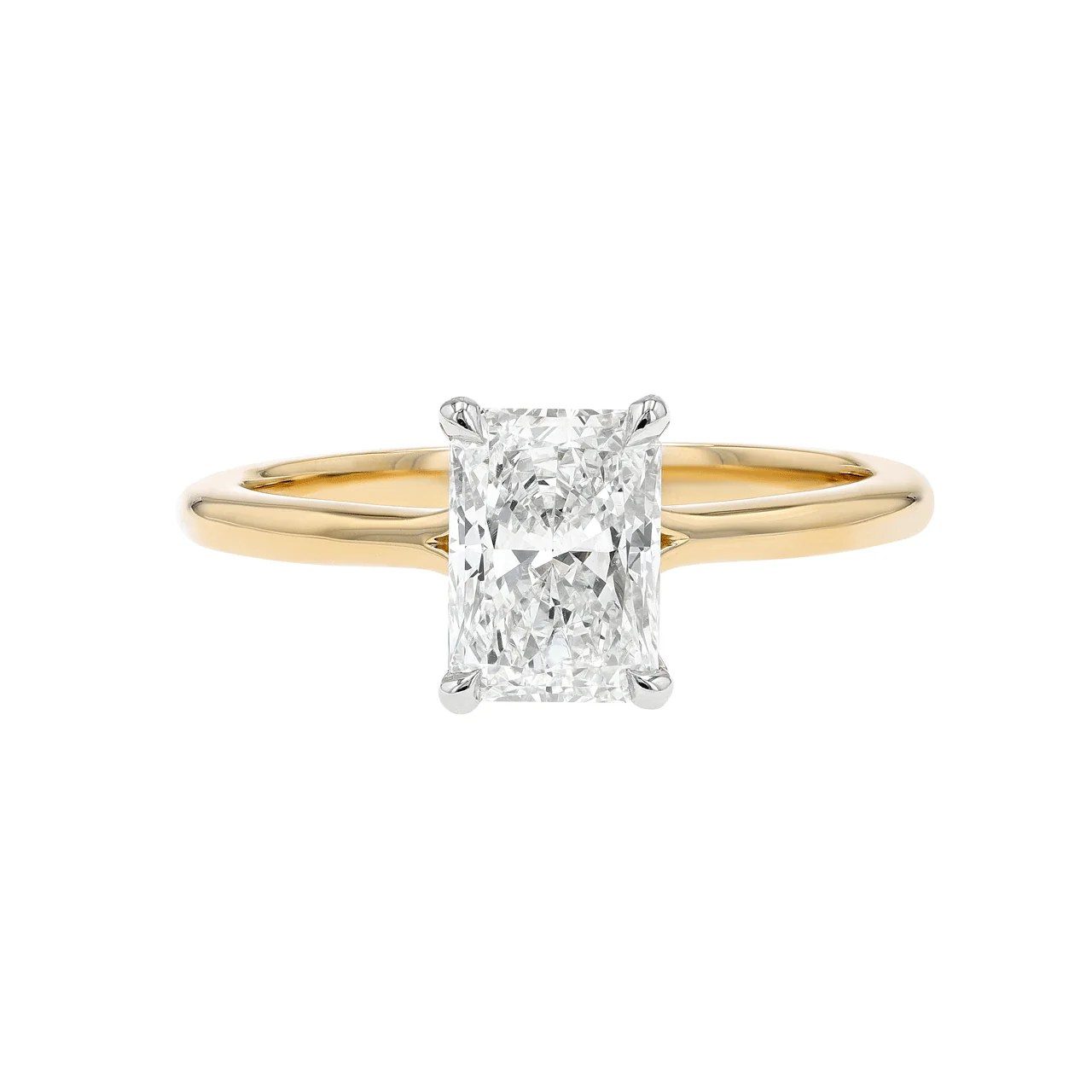 radiant cut engagement rings