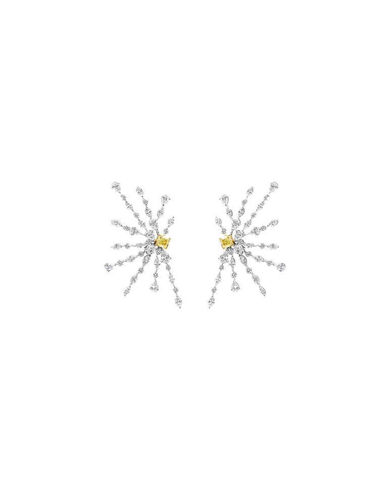 Nanagram natural diamond earrings