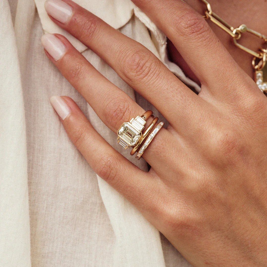 emerald cut engagement rings