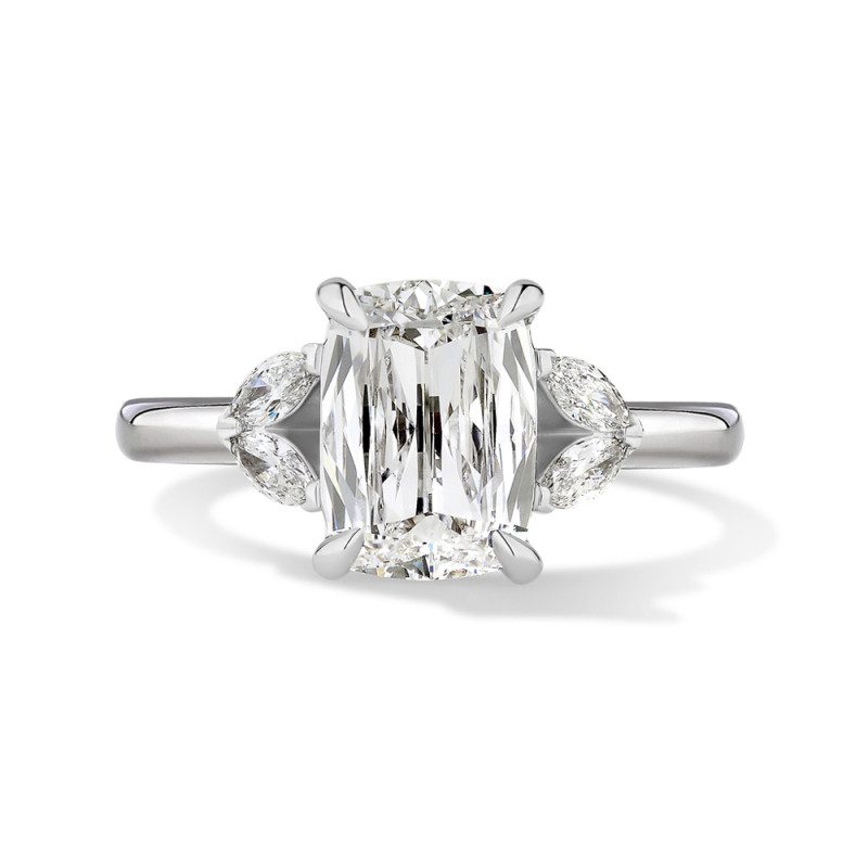 cushion cut diamond ring