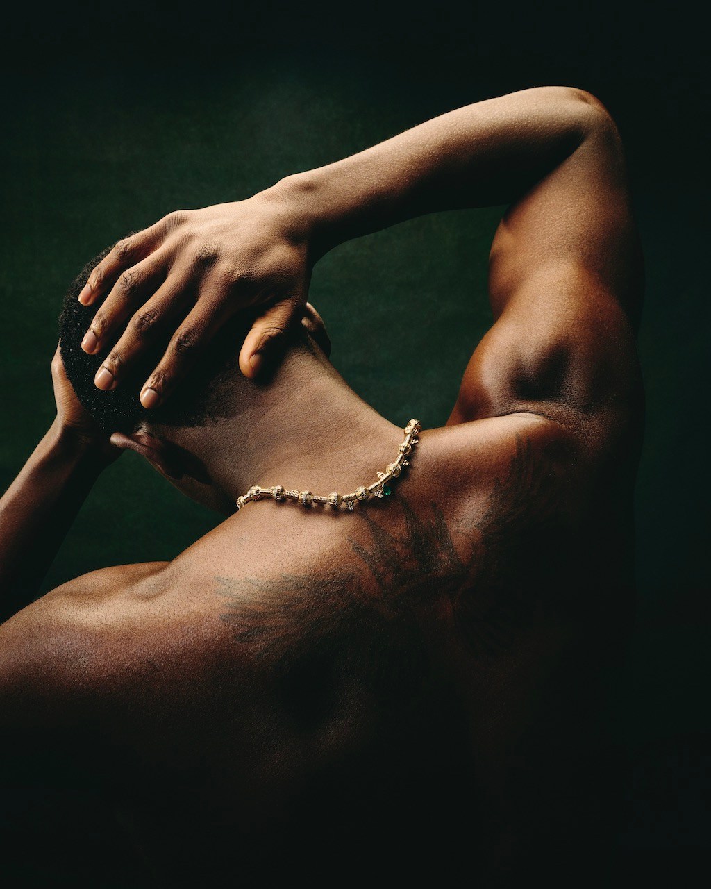 Damson Idris new jewelry line, Didris diamond Beaded Necklace