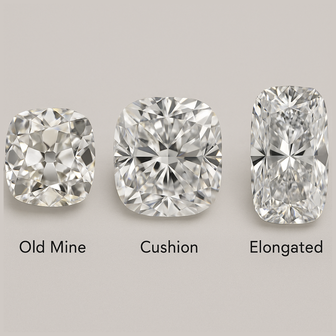 Elongated Diamond Cuts: Elongated Cushion Cut Diamond