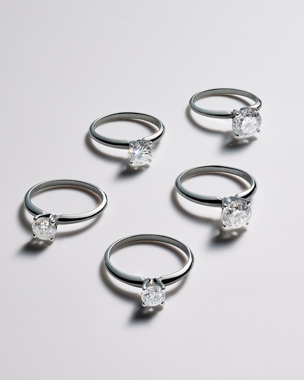 Here's a checklist of the specifics you're looking for in a natural diamond engagement ring