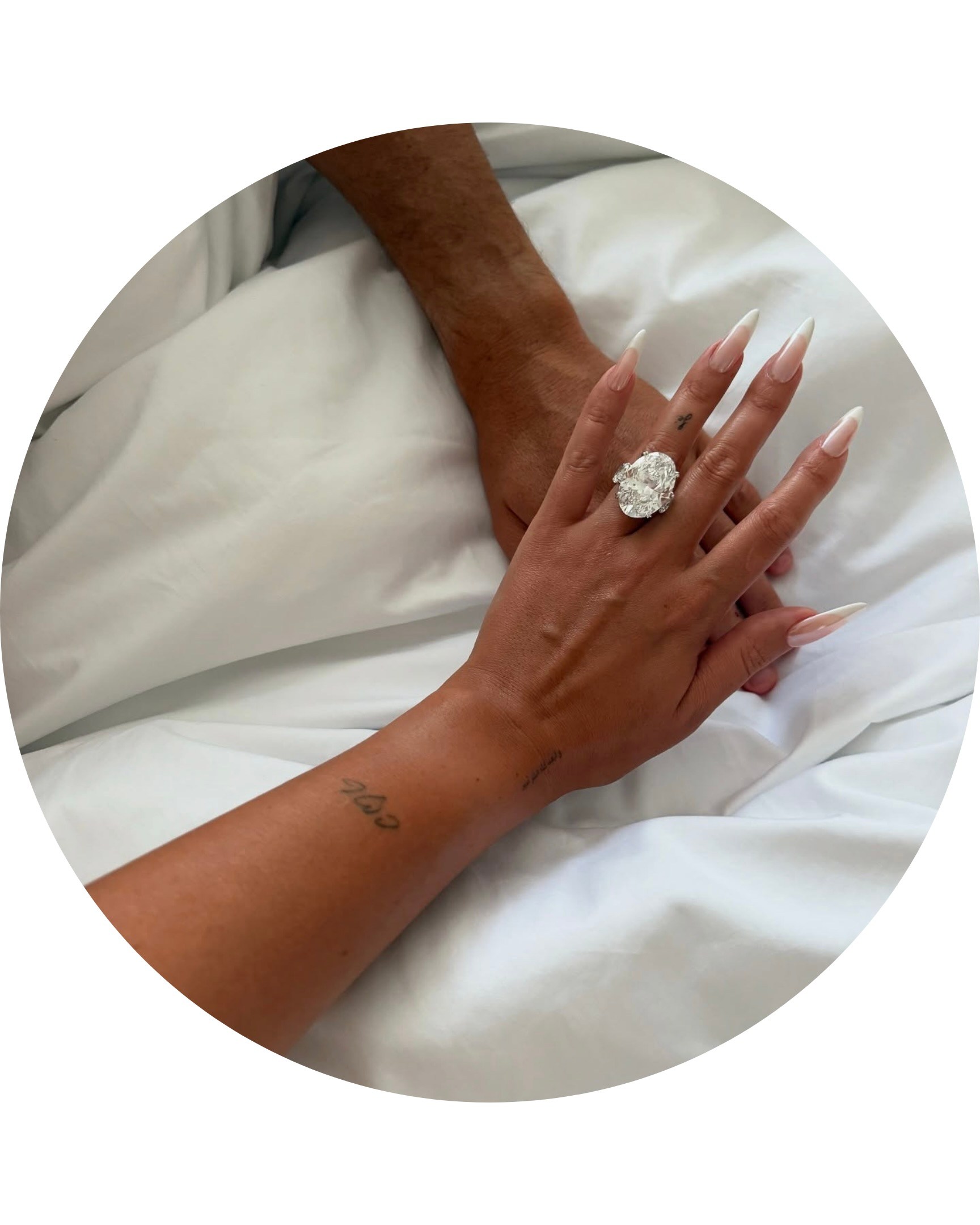 Georgina Rodríguez wears her Diamond Engagement Ring from Cristiano Ronaldo
