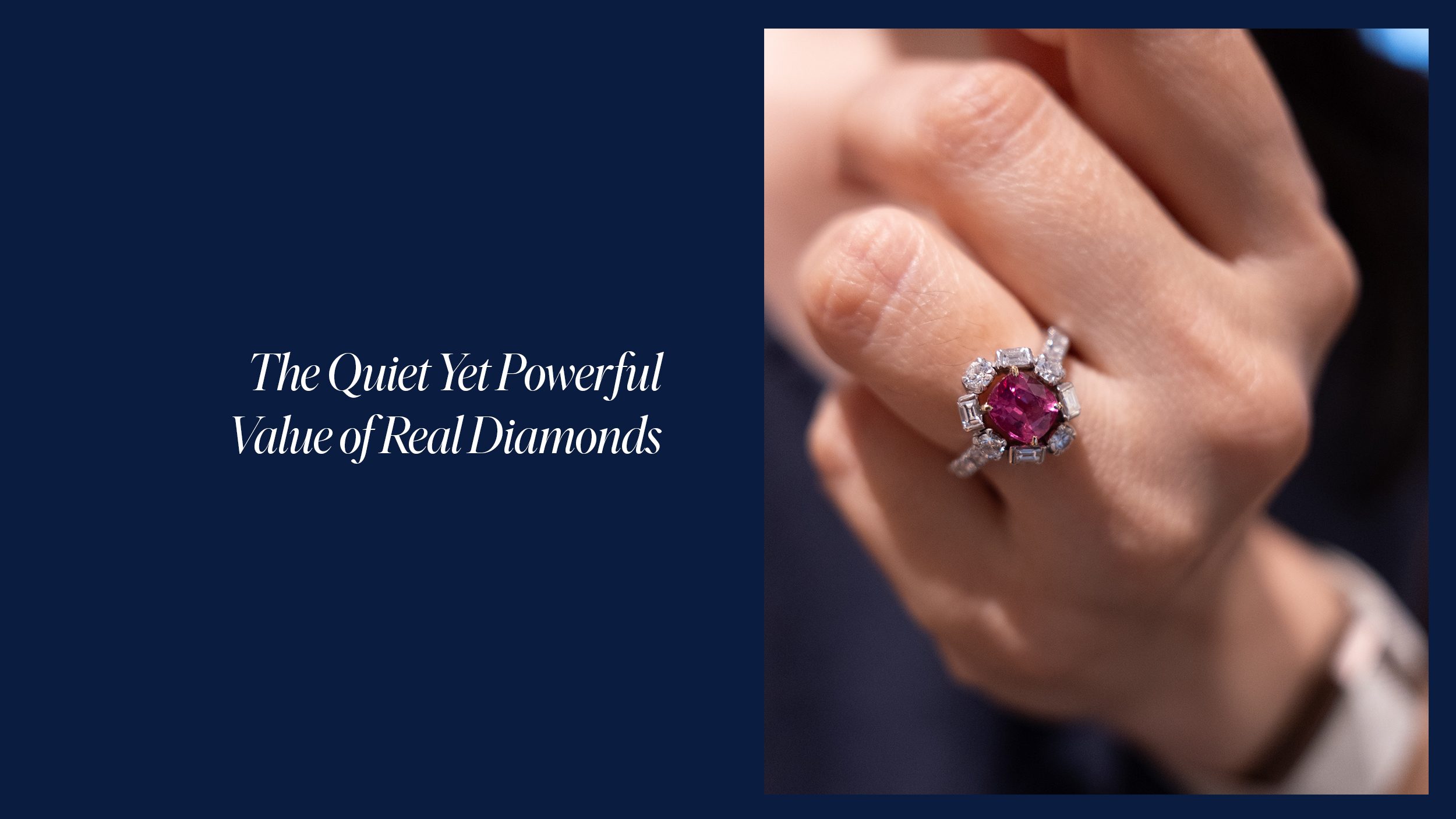 Natural diamond and spinel ring – photo by Richa Goyal Sikri