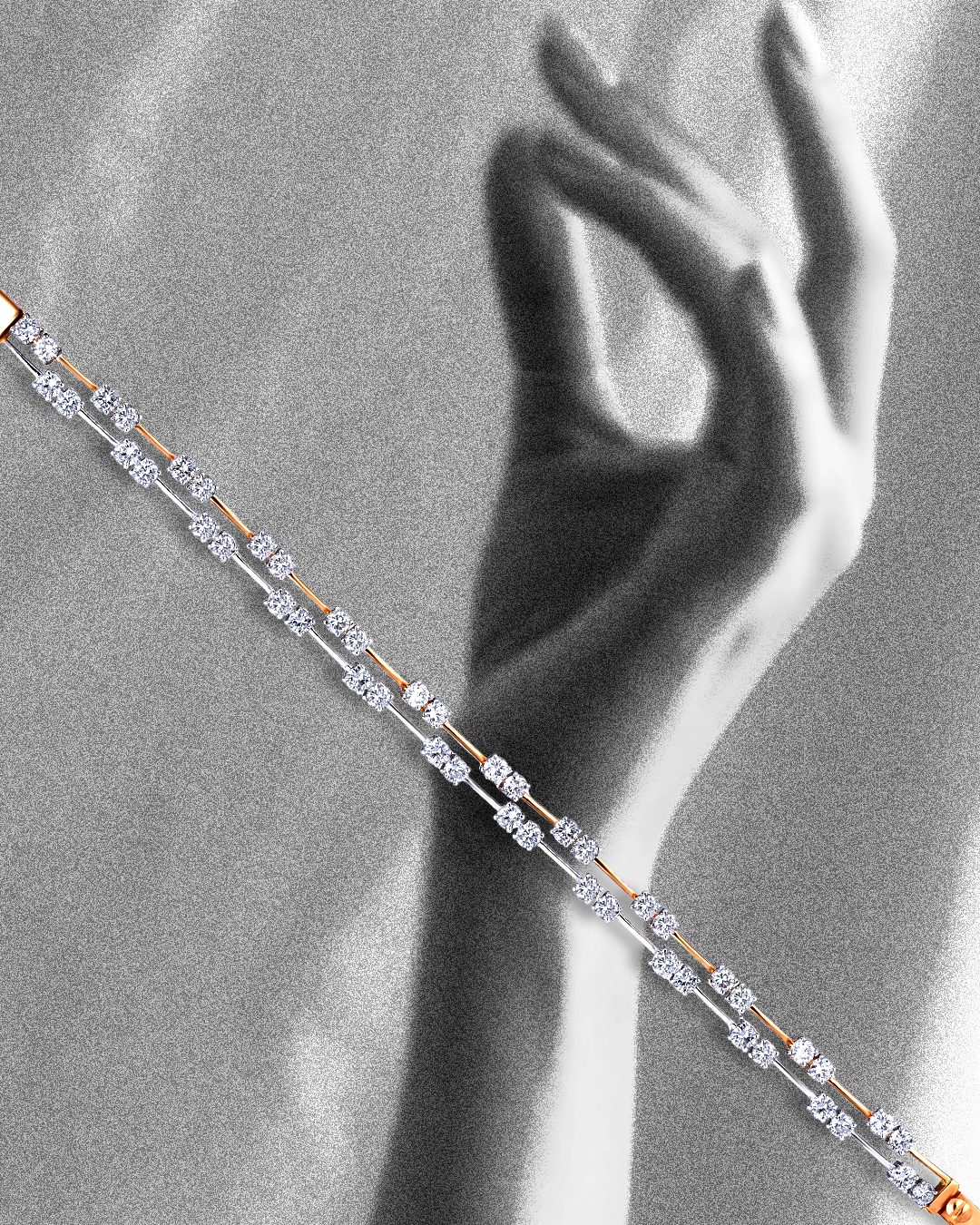 Elegant diamond tennis bracelet