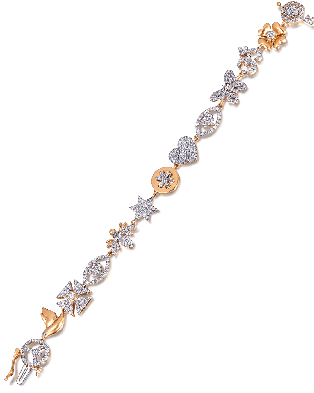 Curated diamond tennis bracelet by Tara Fine Jewellery