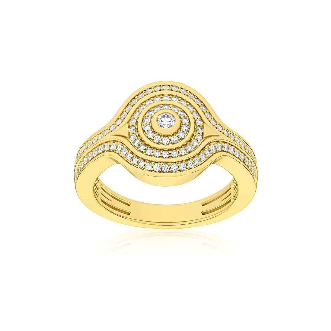 diamond pinky ring