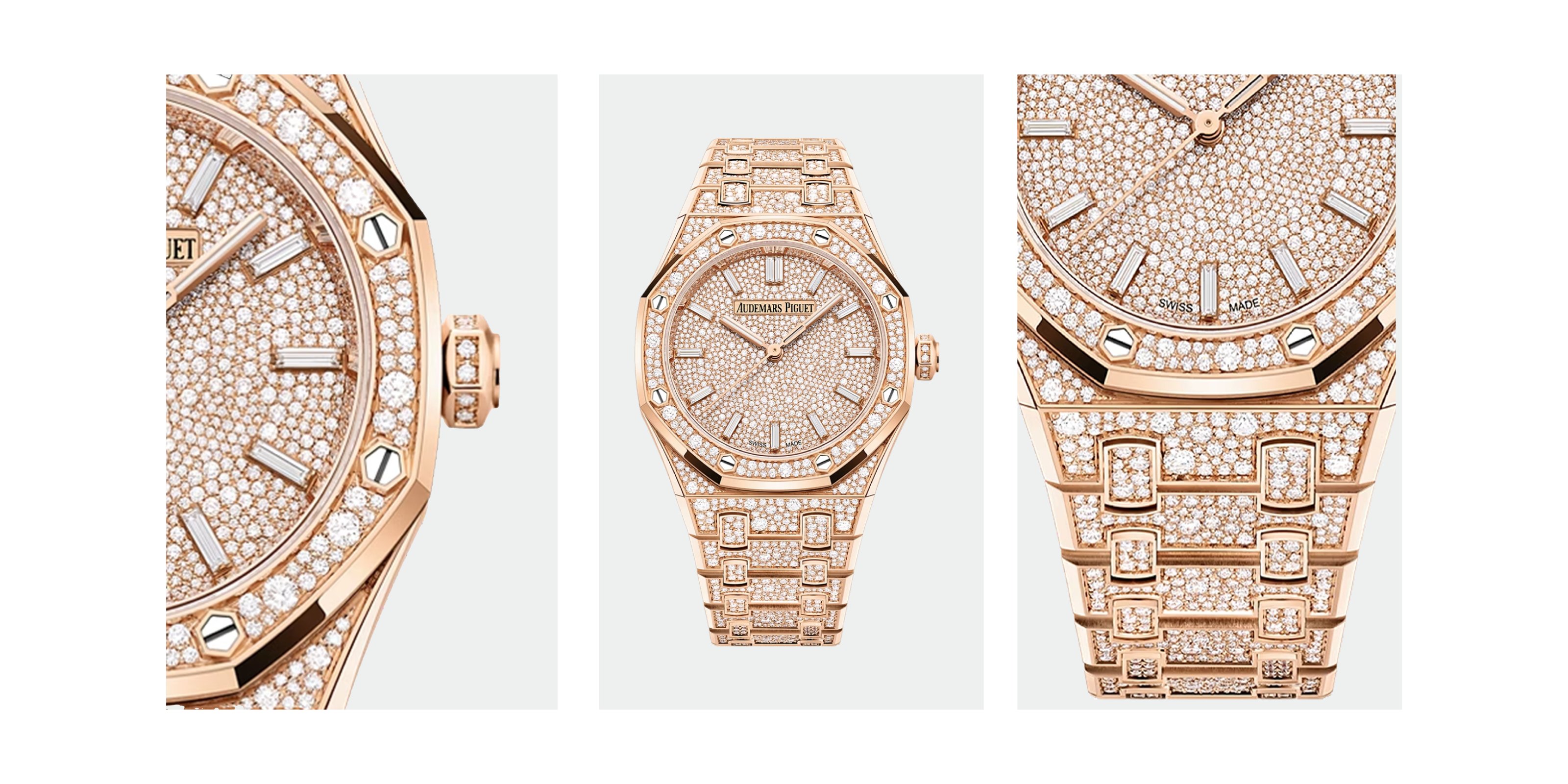 Audemars Piguet Royal Oak natural diamond watch