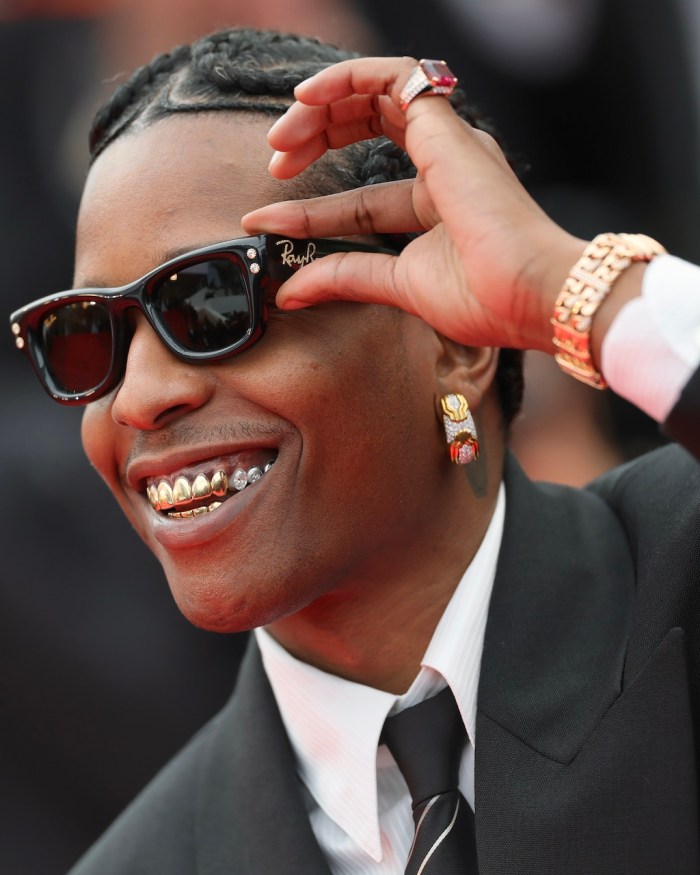 A$AP Rocky Wore Bulgari Jewelry at the 2025 Cannes Film Festival Men's Pinky Ring
