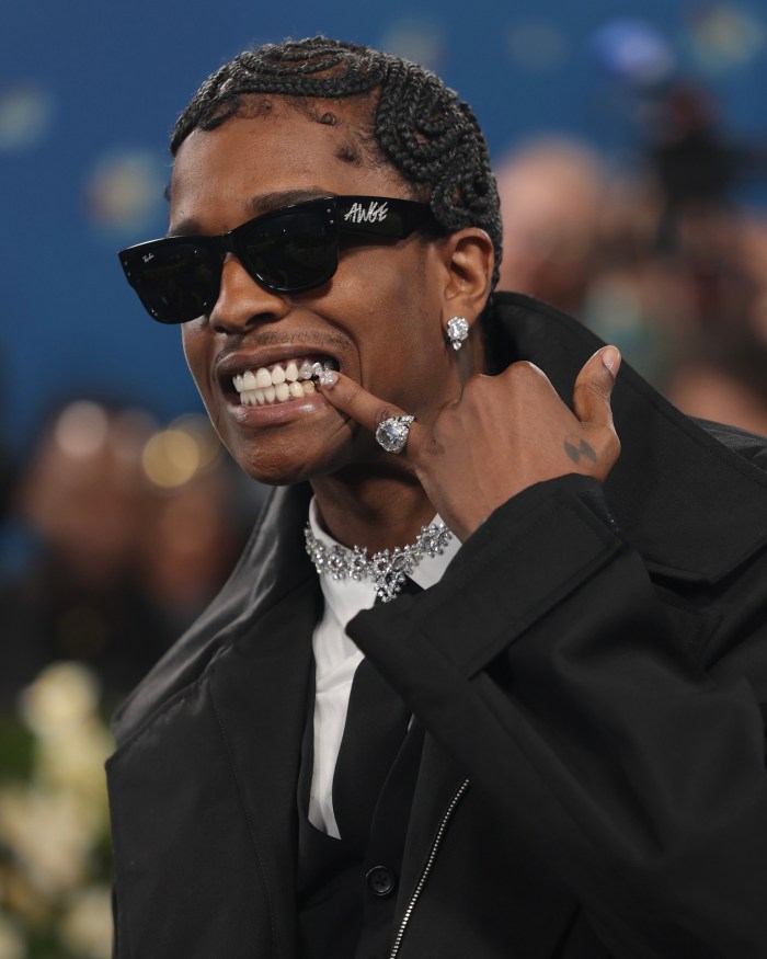 A$AP Rocky Flaunted High Fashion Diamond Grillz at the 2025 Met Gala