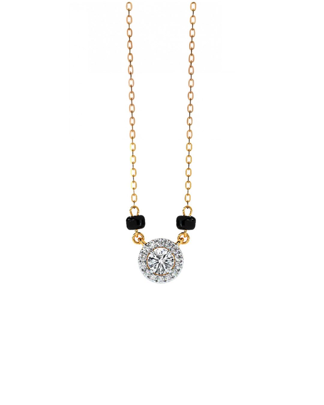 Minimal diamond mangalsutra perfect for every style