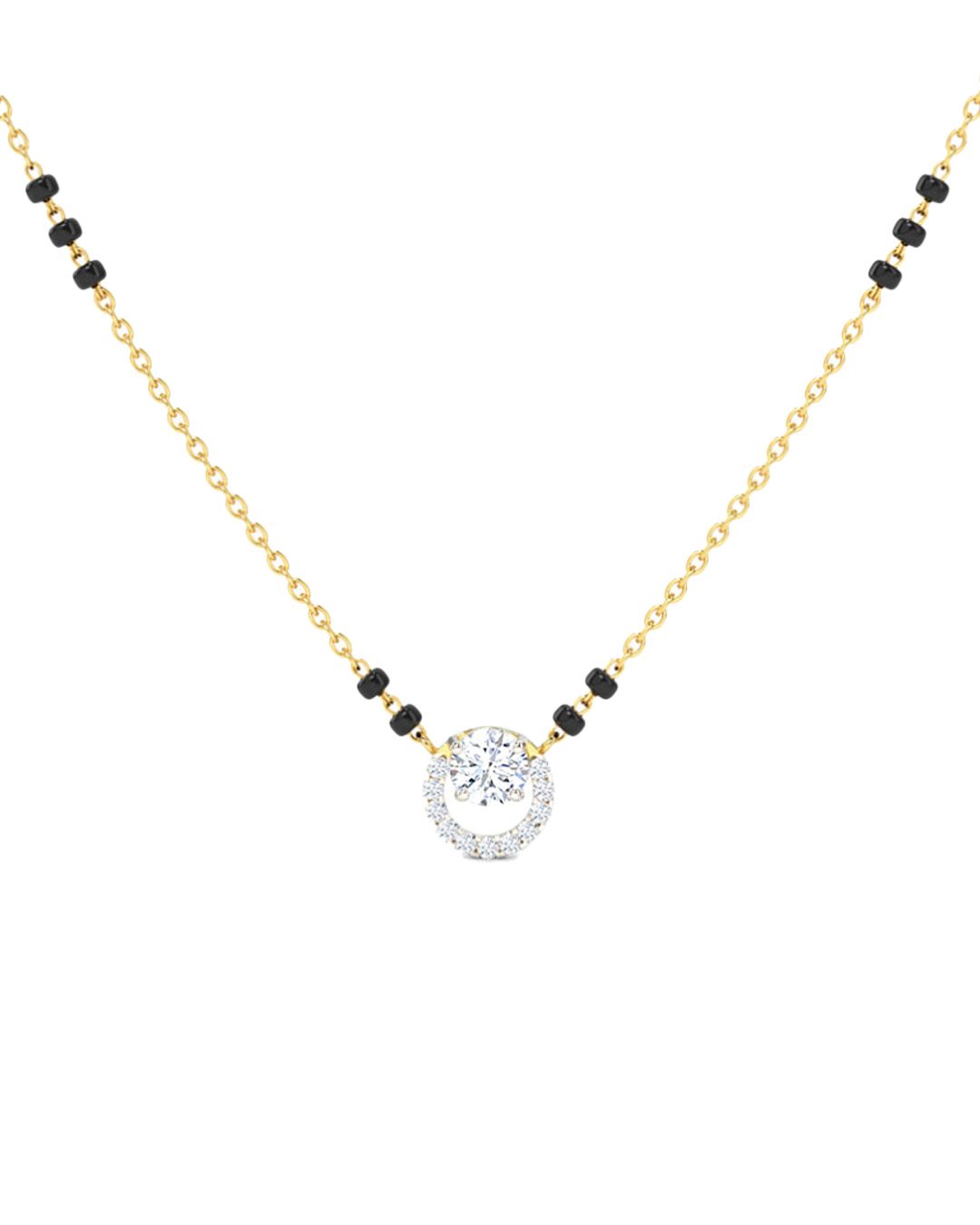Single diamond mangalsutra for everyday use