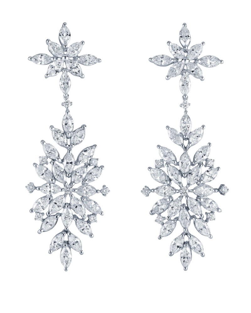 diamond bridal jewelry earrings