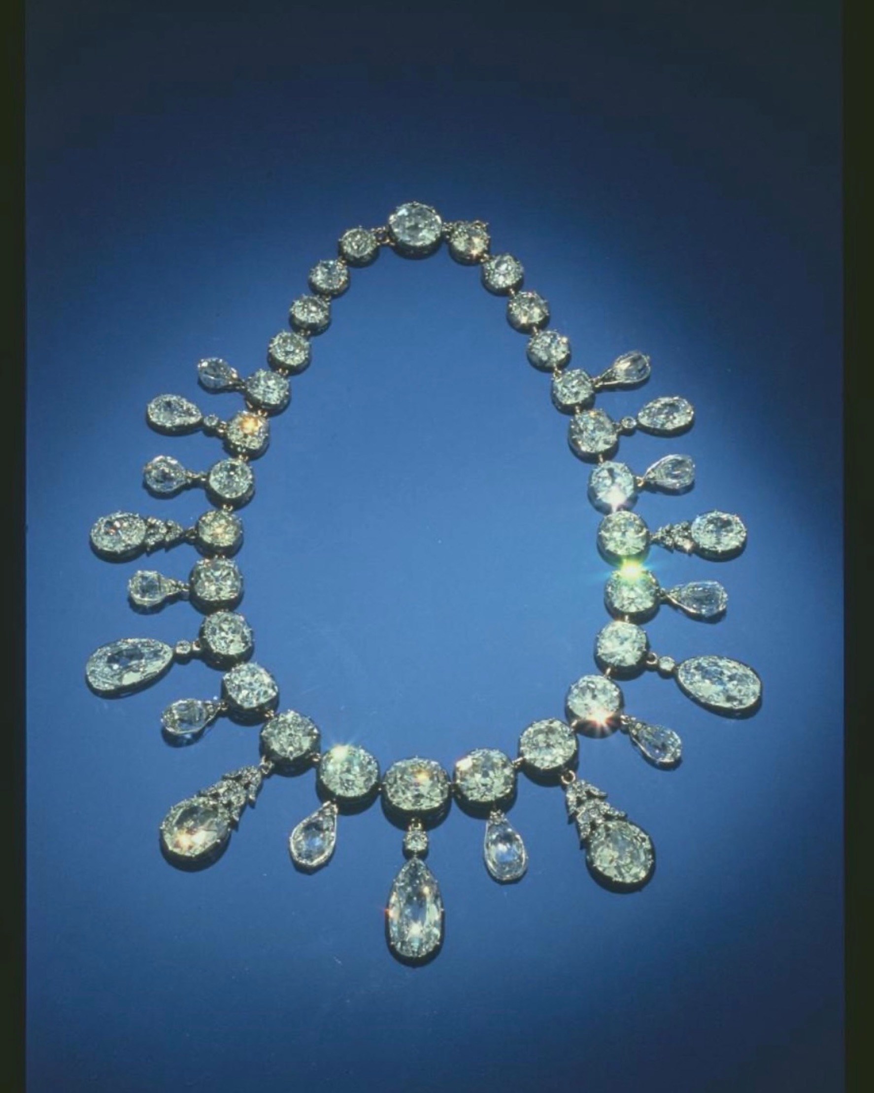 briolette diamond Napoleon Diamond Necklace