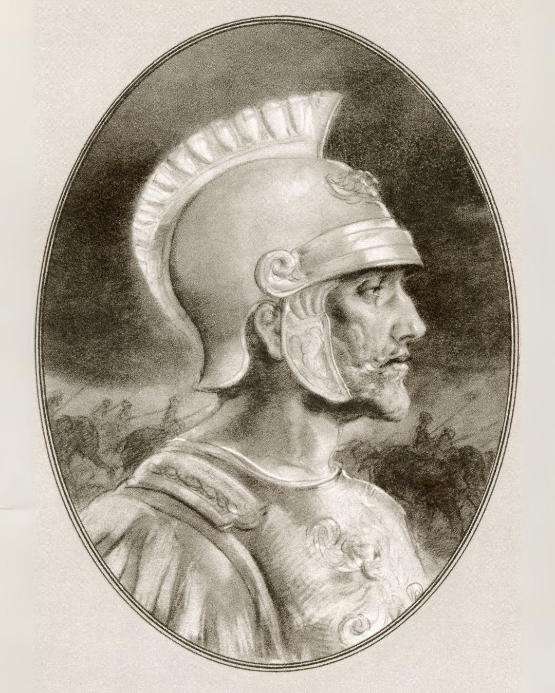 Illustration of Ashoka the Great, Indian emperor