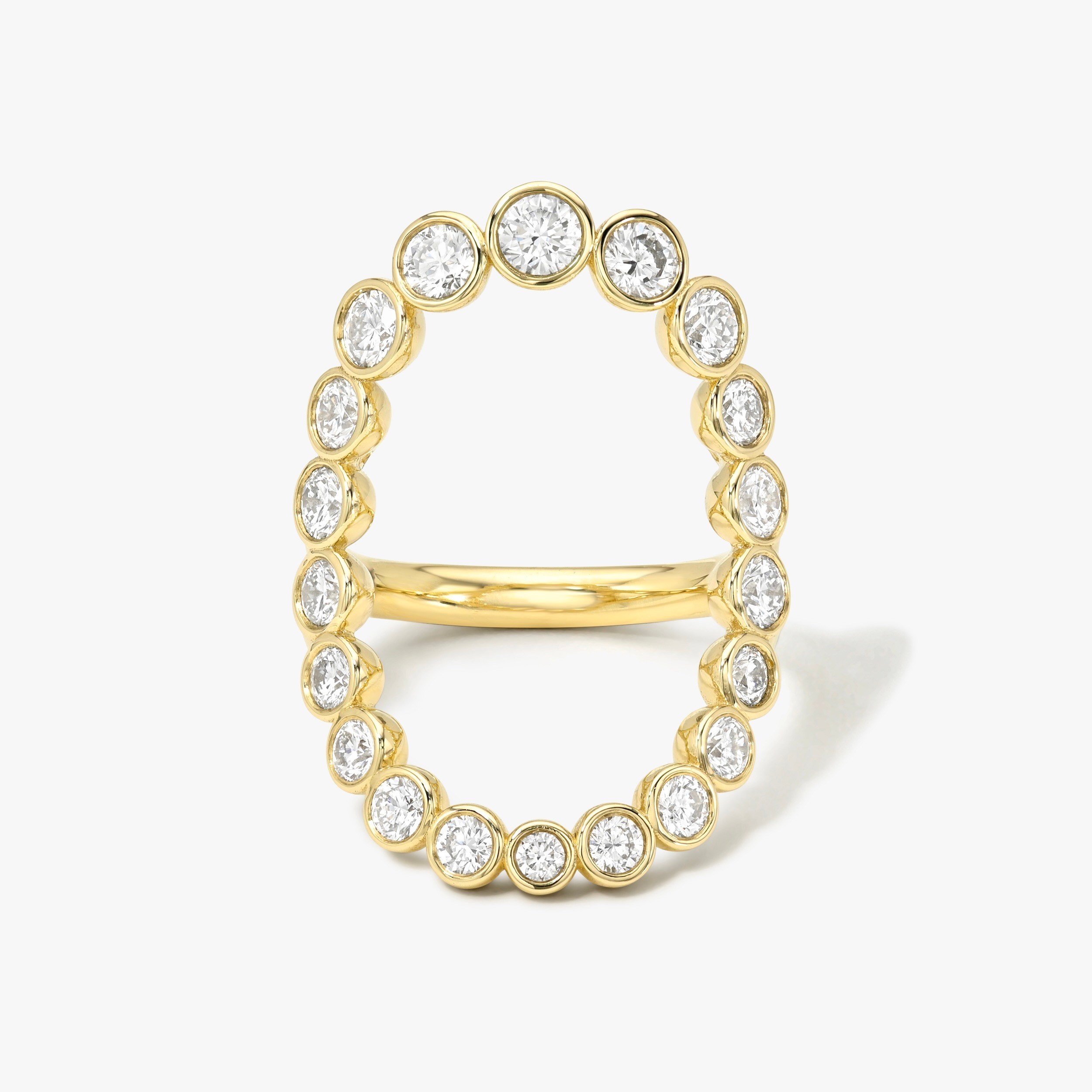 White Space Continuity Pavé Ring