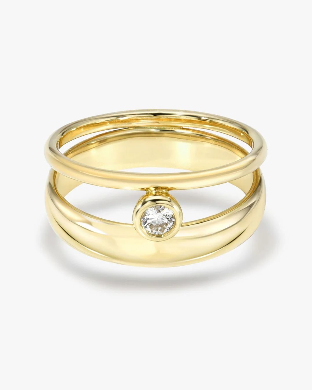 bezel set affordable diamond ring