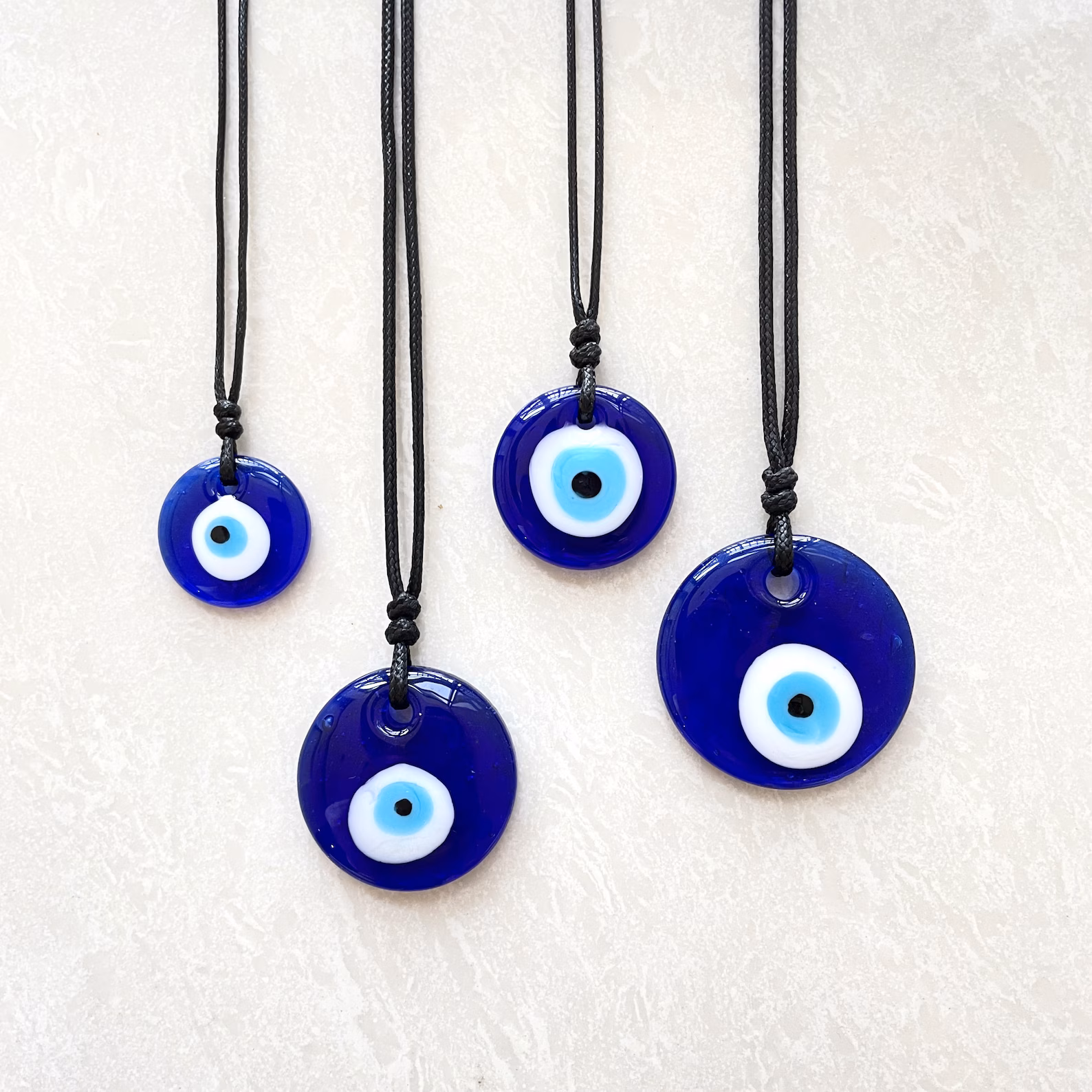 glass evil eye pendants