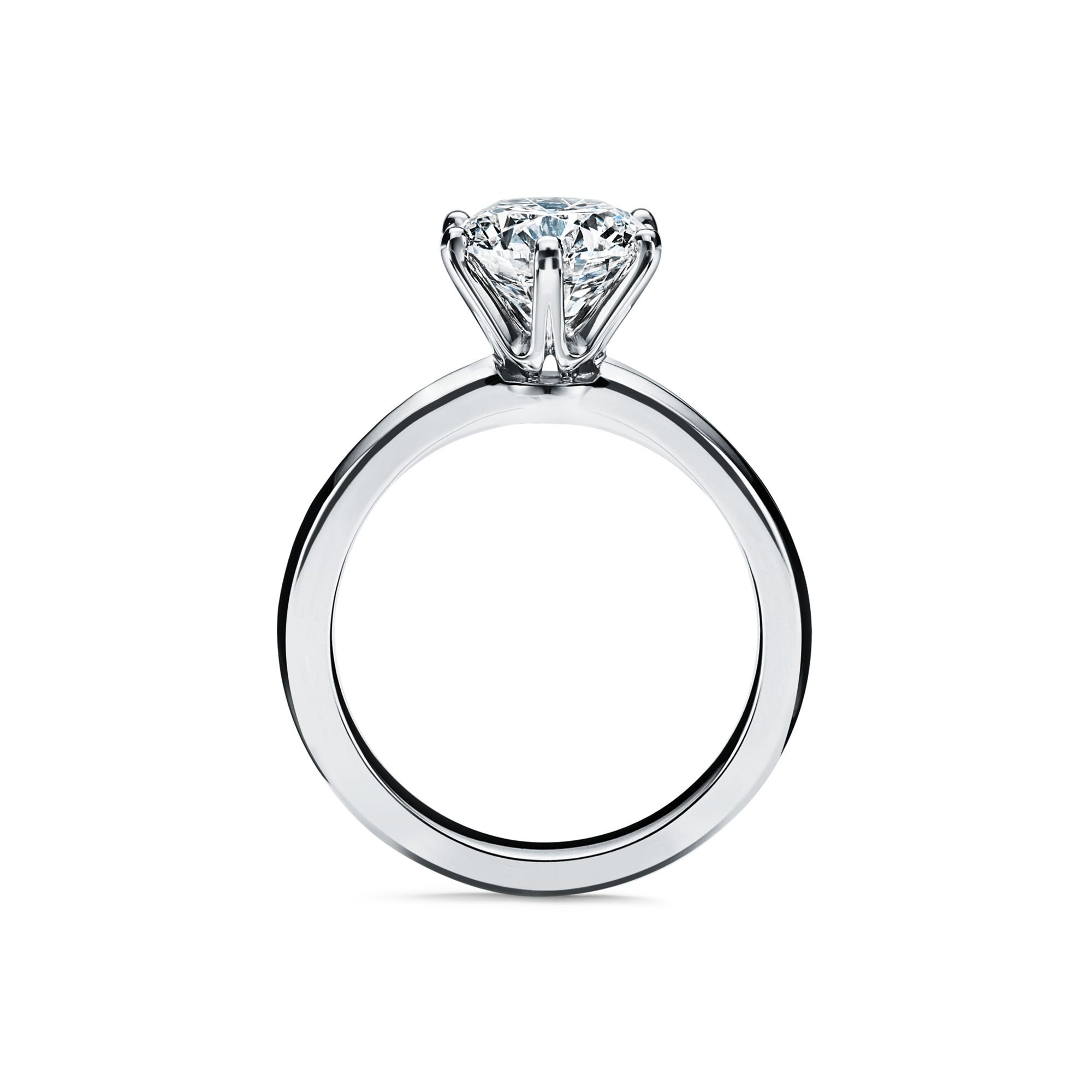 The Tiffany® Setting Engagement Ring in Platinum solitaire ring setting
