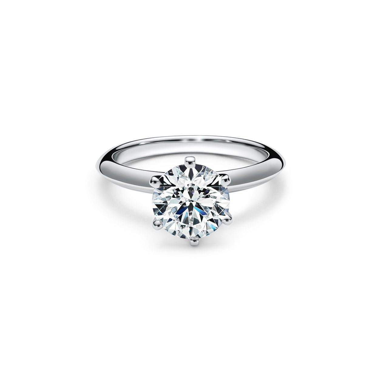 The Tiffany® Setting Engagement Ring in Platinum solitaire ring setting