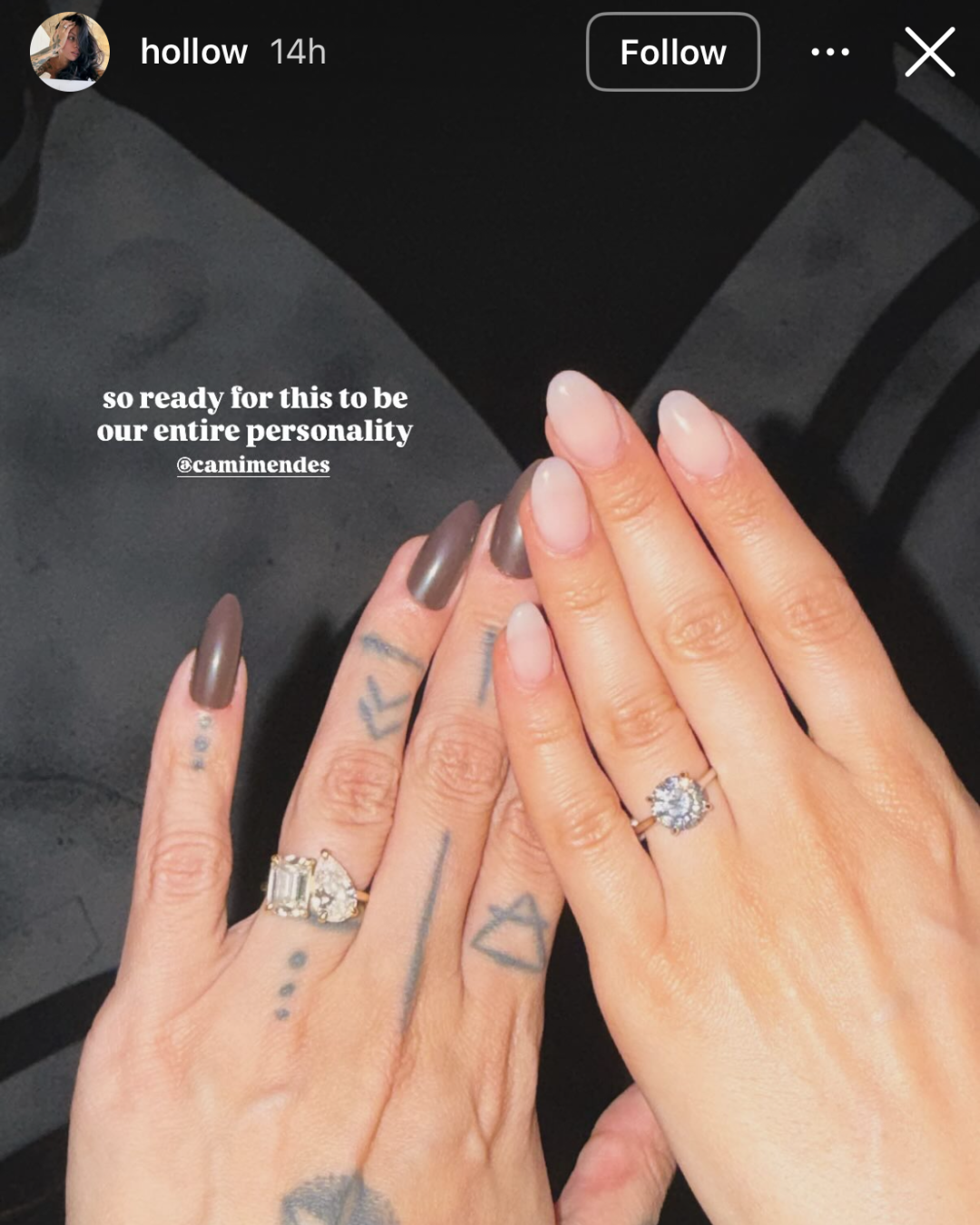 camile mendes engagement ring
