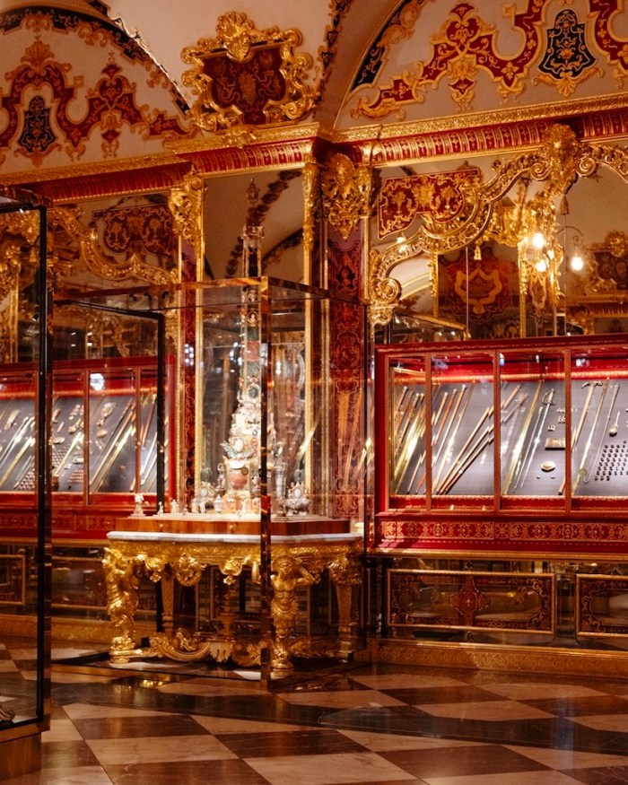 Dresden Green Diamond Interior view of the historic Green Vault inside Dresden Castle.(Photographed by Benjamin Bouchet for Only Natural Diamonds)
