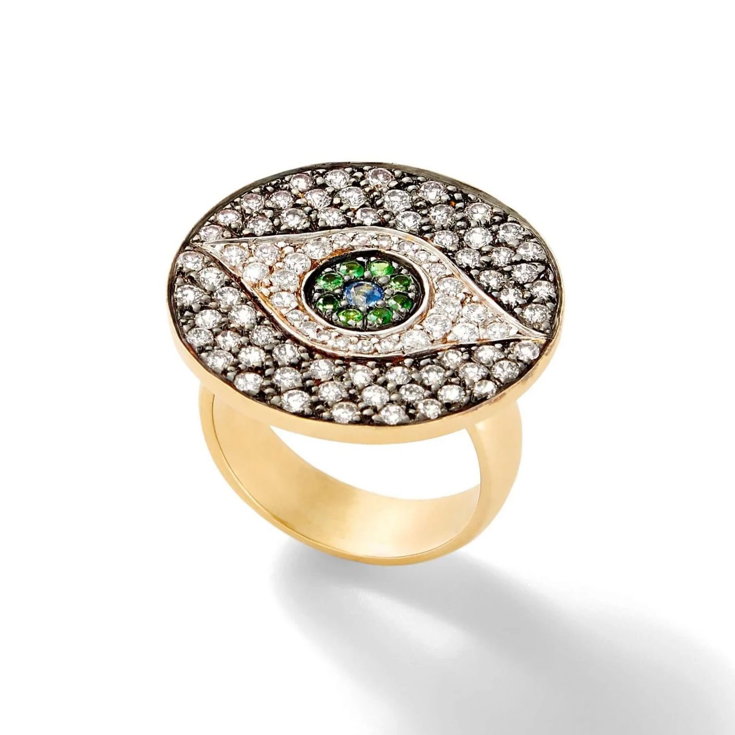 evil eye jewelry: diamond ring