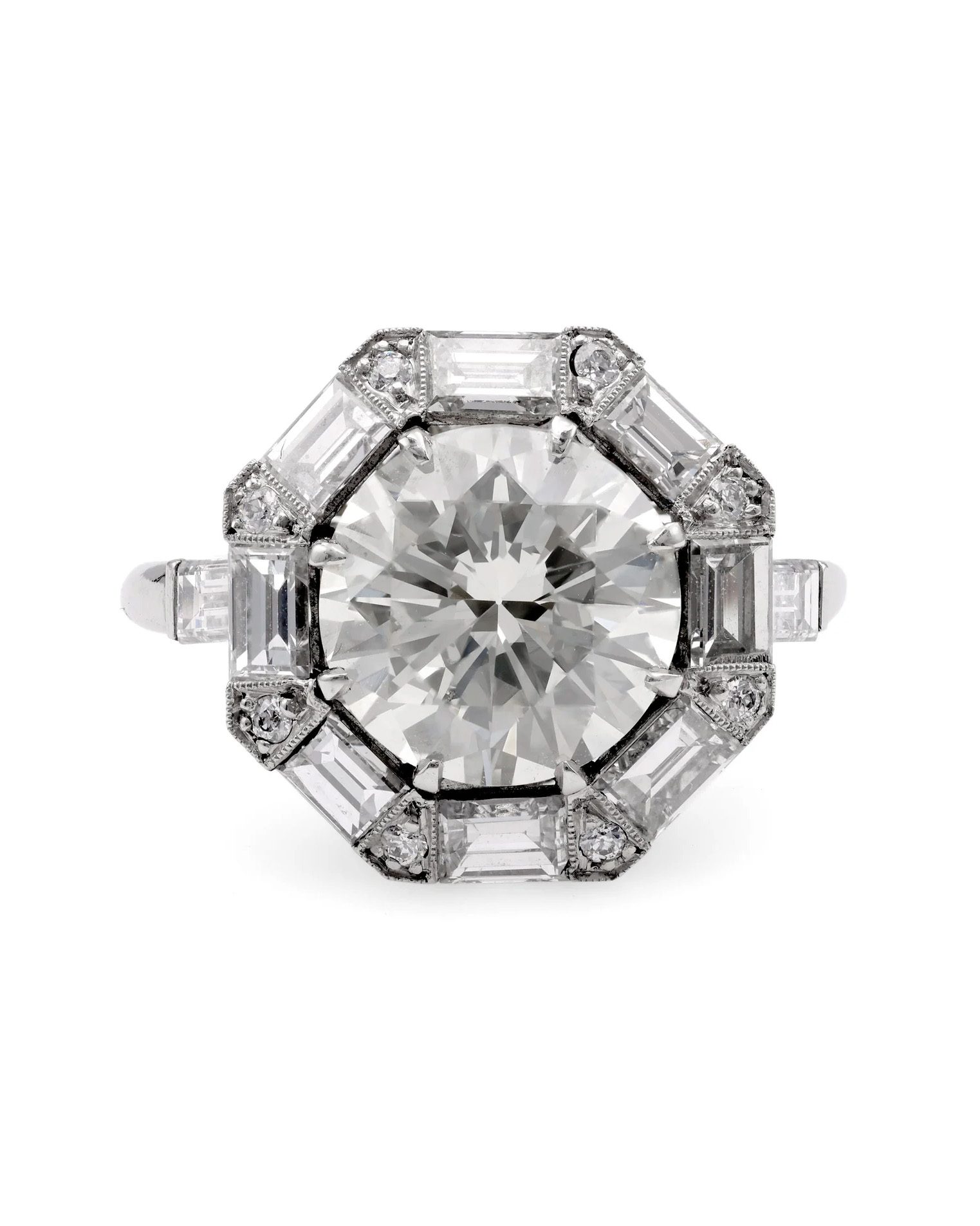 art deco engagement ring