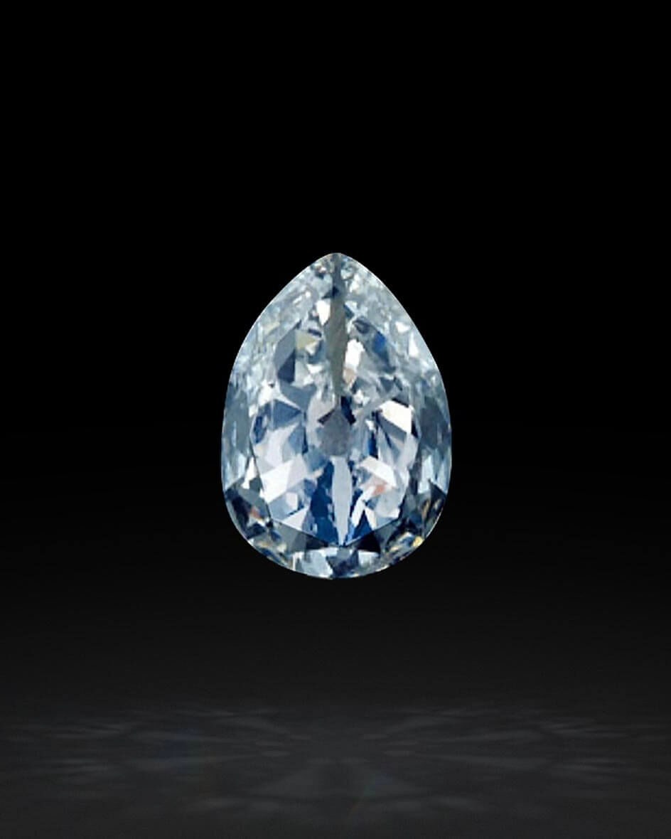 69.68-Carat Pear-Shaped Mouawad Excelsior Diamond (Courtesy of Mouawad)